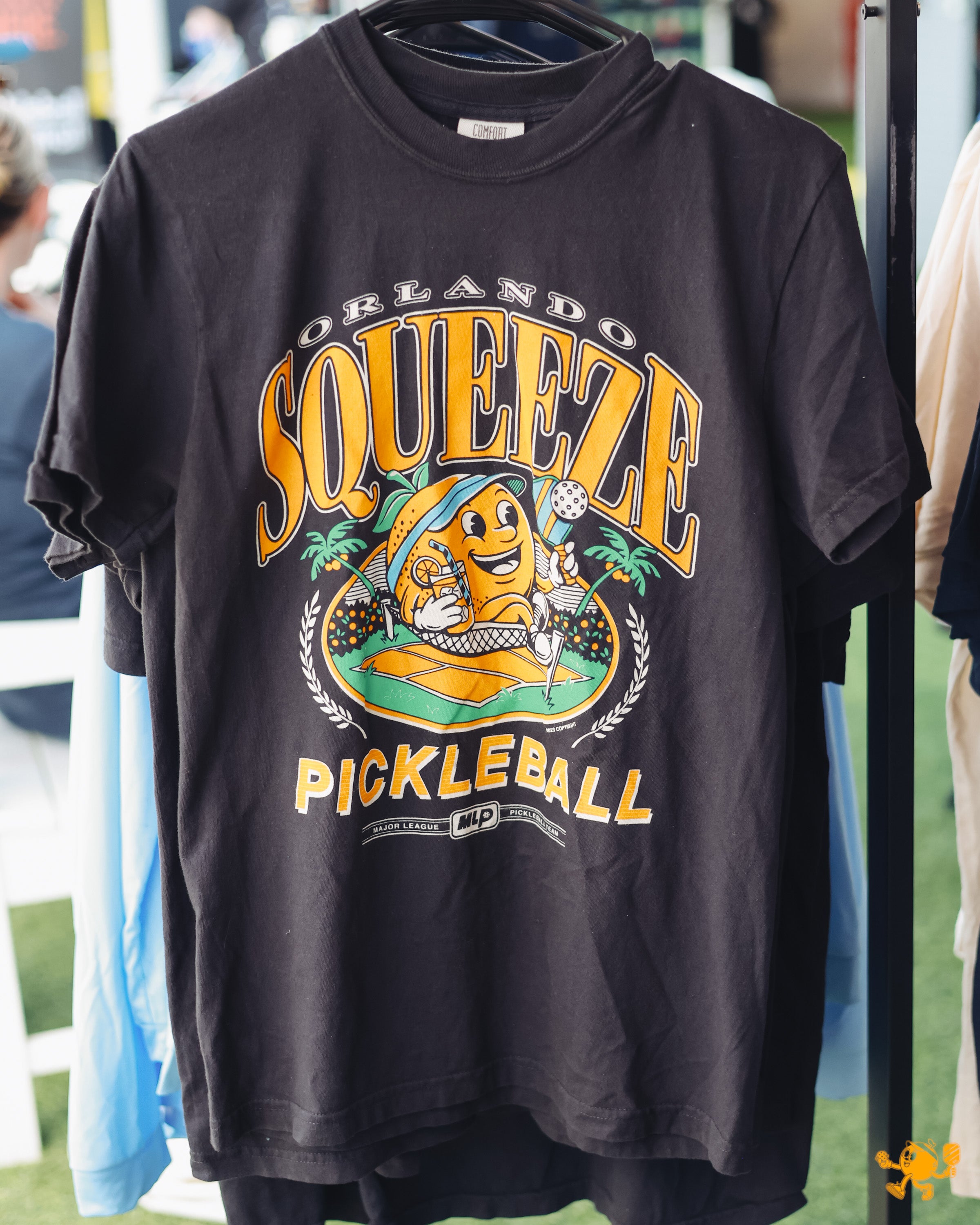 Orlando Squeeze Heavyweight Black '90s Tee