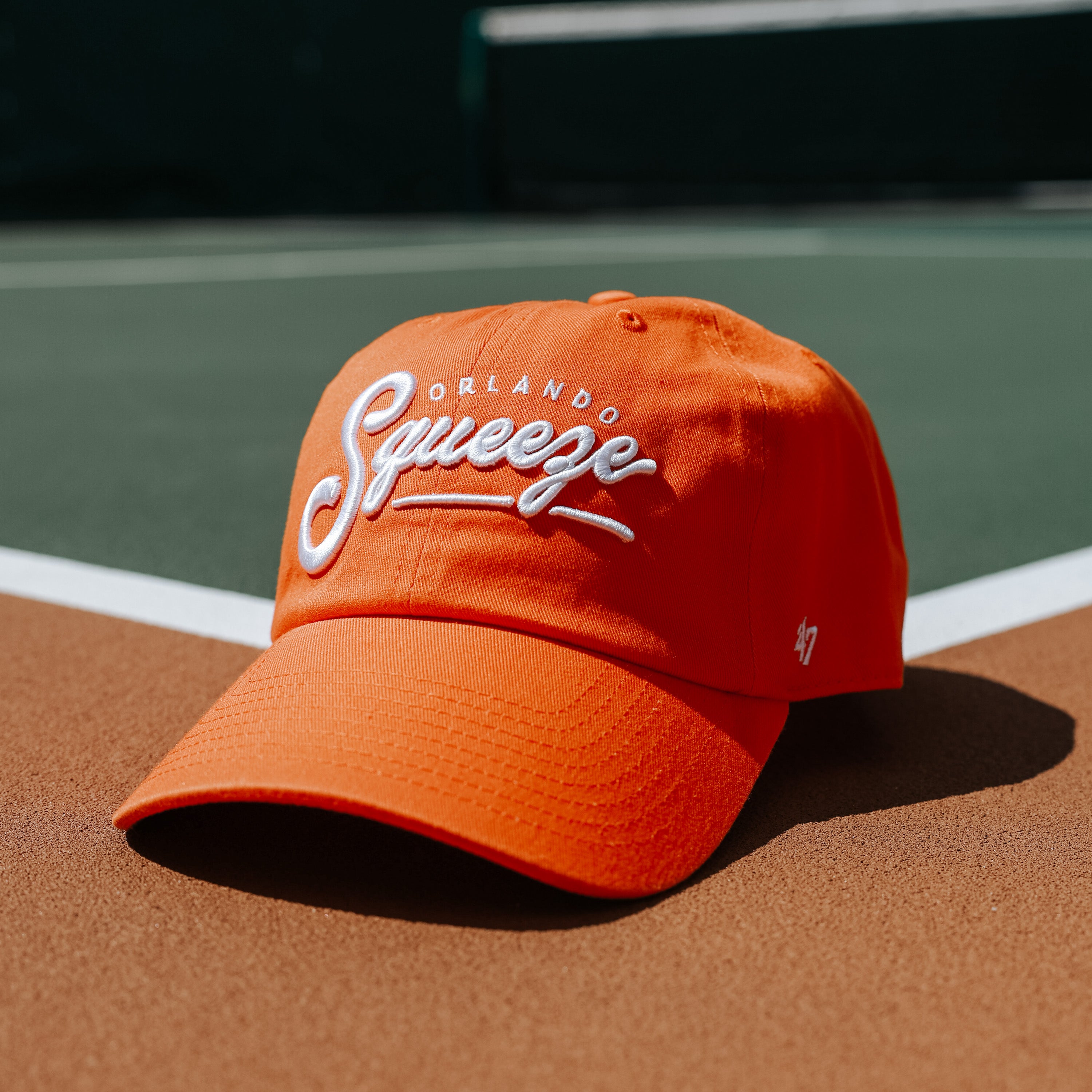 '47 Brand - Orlando Squeeze - Clean Up Dad Hat Orange Wordmark