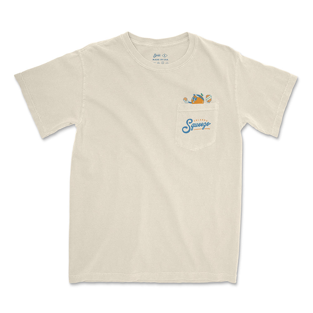 Orlando Squeeze Lil Squeezy Pocket Tee - Ivory