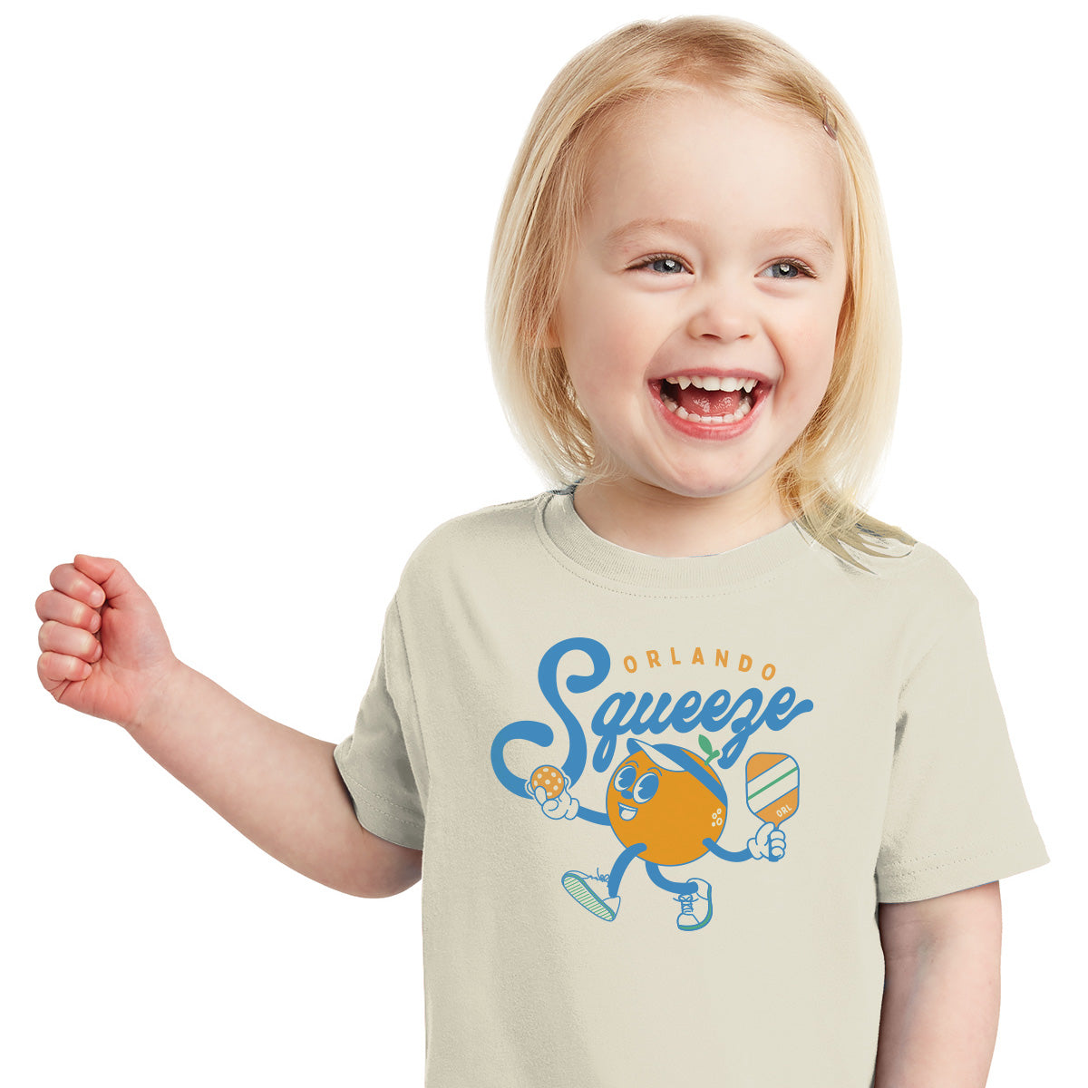 Orlando Squeeze Toddler Logo Tee - Ivory